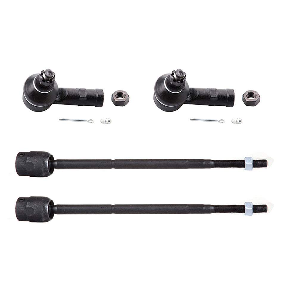 Front Inner Outer Tie Rod End For 91-03 Ford Escort 91-99 Mercury Tracer