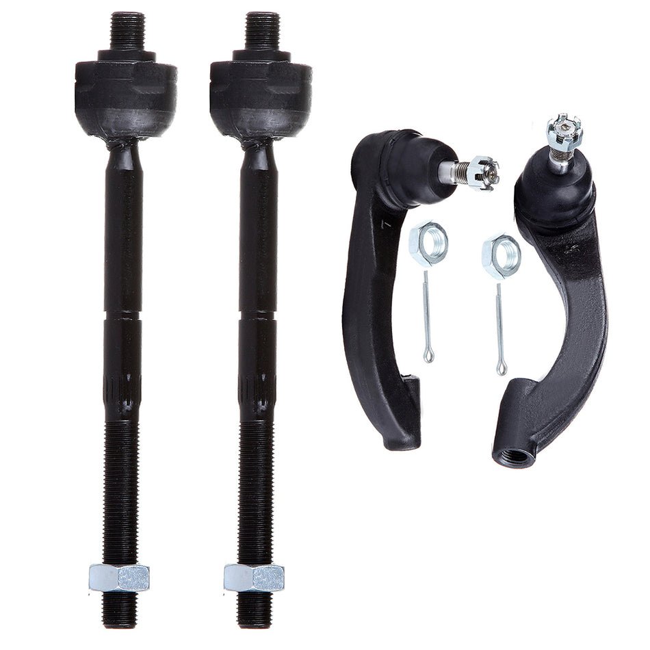 Front Tie Rod Ends Kit For 96-05 Chrysler Sebring 95-06 Dodge Stratus Inner Outer 4Pcs