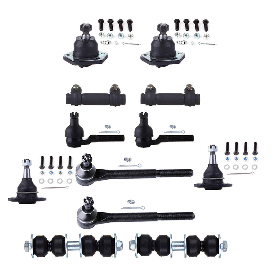 Front Ball Joints Tie Rods Sway Bars Kit For 87-96 Chevrolet Blazer 84-96 Chevrolet S10