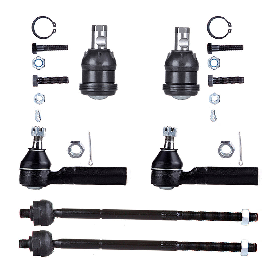 Tie Rod Ends Ball Joints 6Pcs For 96-00 Chrysler Town & Country Dodge Caravan