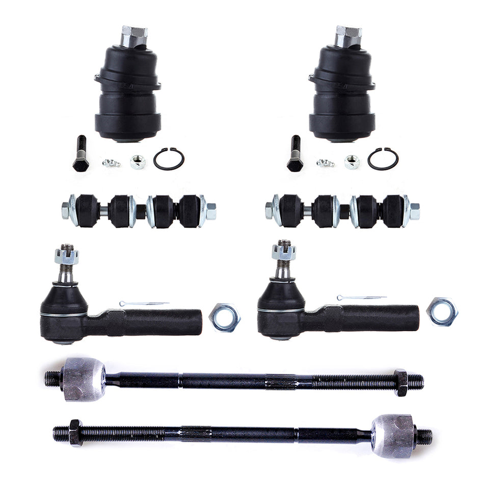 8pcs Front Sway Bars Ball Joints Tie Rod Ends For 2001-2010 Chrysler PT Cruiser