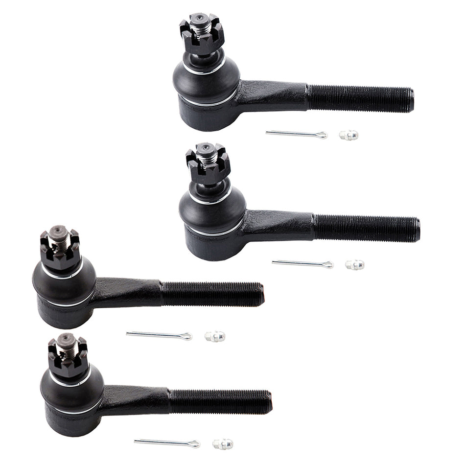 Front Tie Rod End Inner & Outer Kit For 99-03 Dodge Ram 1500 Van 2500 Van 4Pcs
