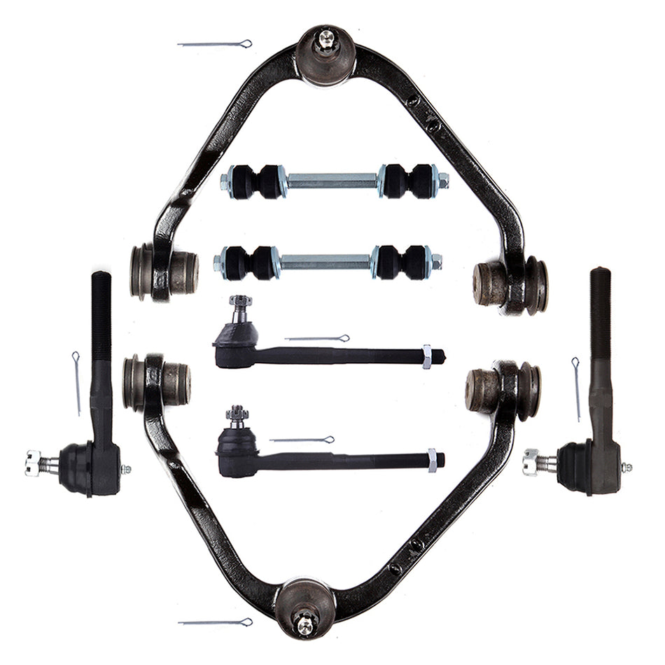 Front Control Arms Tie Rod Ends For 97-02 Ford Expedition 97-03 Ford F150