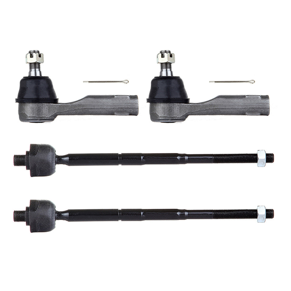 Front Inner Outer Tie Rod End For 96-00 Nissan Lucino 95-06 Nissan Sentra