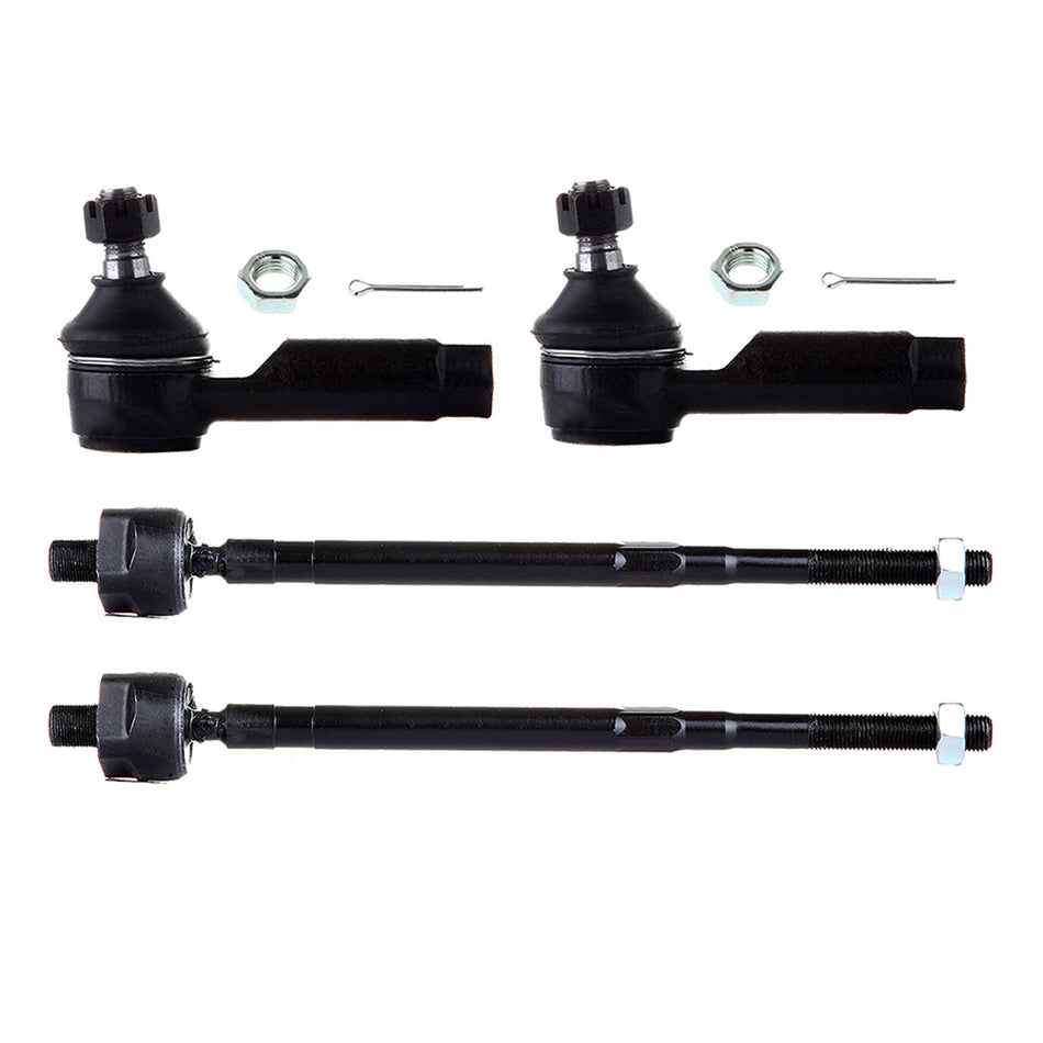 4Pcs Fit For Nissan Maxima Infiniti i30 i35 New Front Steering Tie Rod Ends Kit
