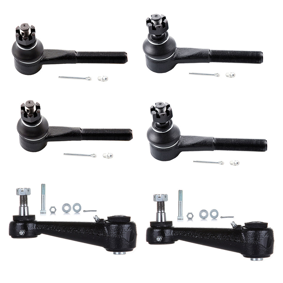 6pcs Front Ball Joints Idler Arms For Dodge Ram 1500 2500 Van B150 B250 B350