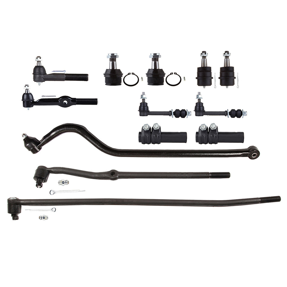 Front Track Bar Tie Rod Ball Joint Sway Bar For 94-96 Dodge Ram 1500 94-96 Dodge Ram 2500