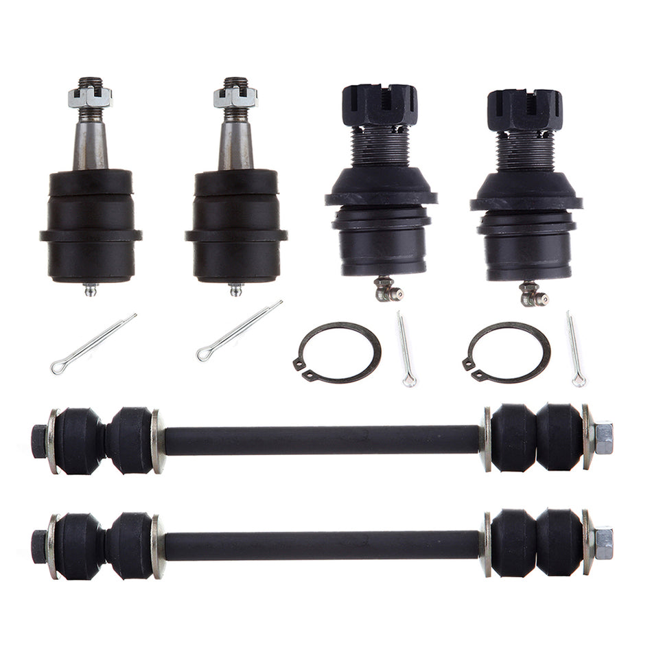 Front Ball Joints Sway Bars Kit For 91-01 Jeep Cherokee 91-92 Laredo Comanche 6Pcs