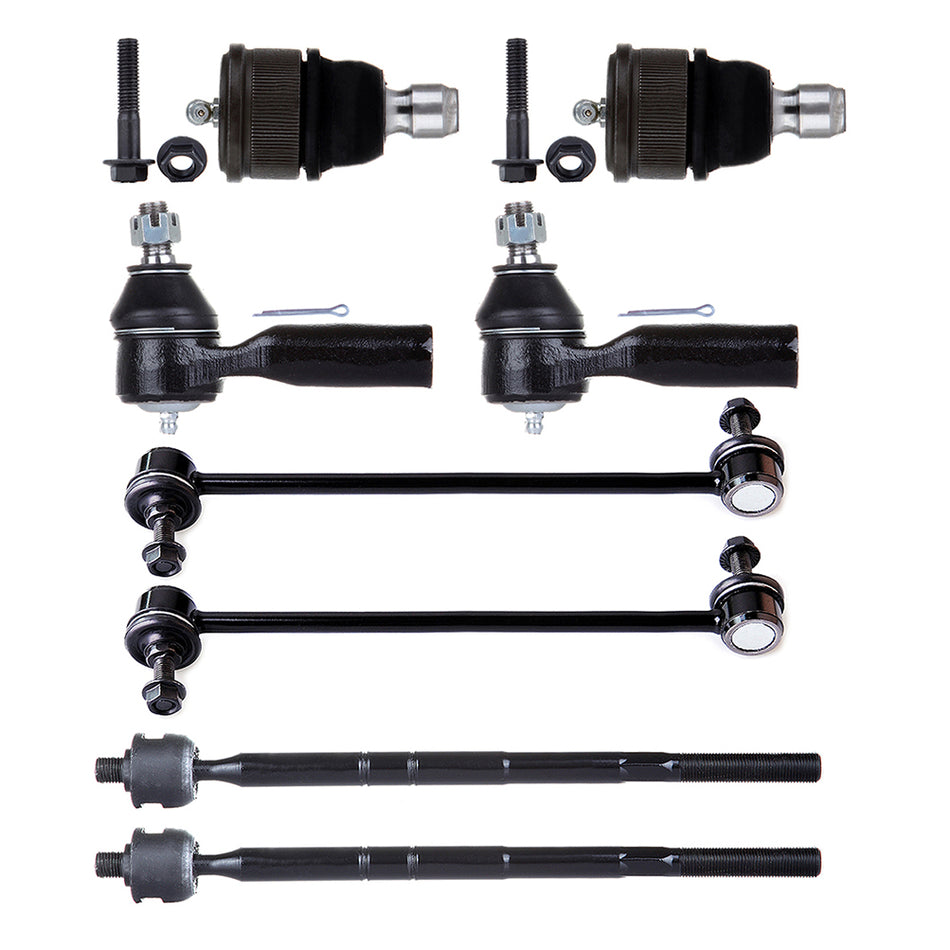 Front Sway Bar Ball Joints Tie Rods For 05-09 Ford Escape Mercury Mariner 8Pcs