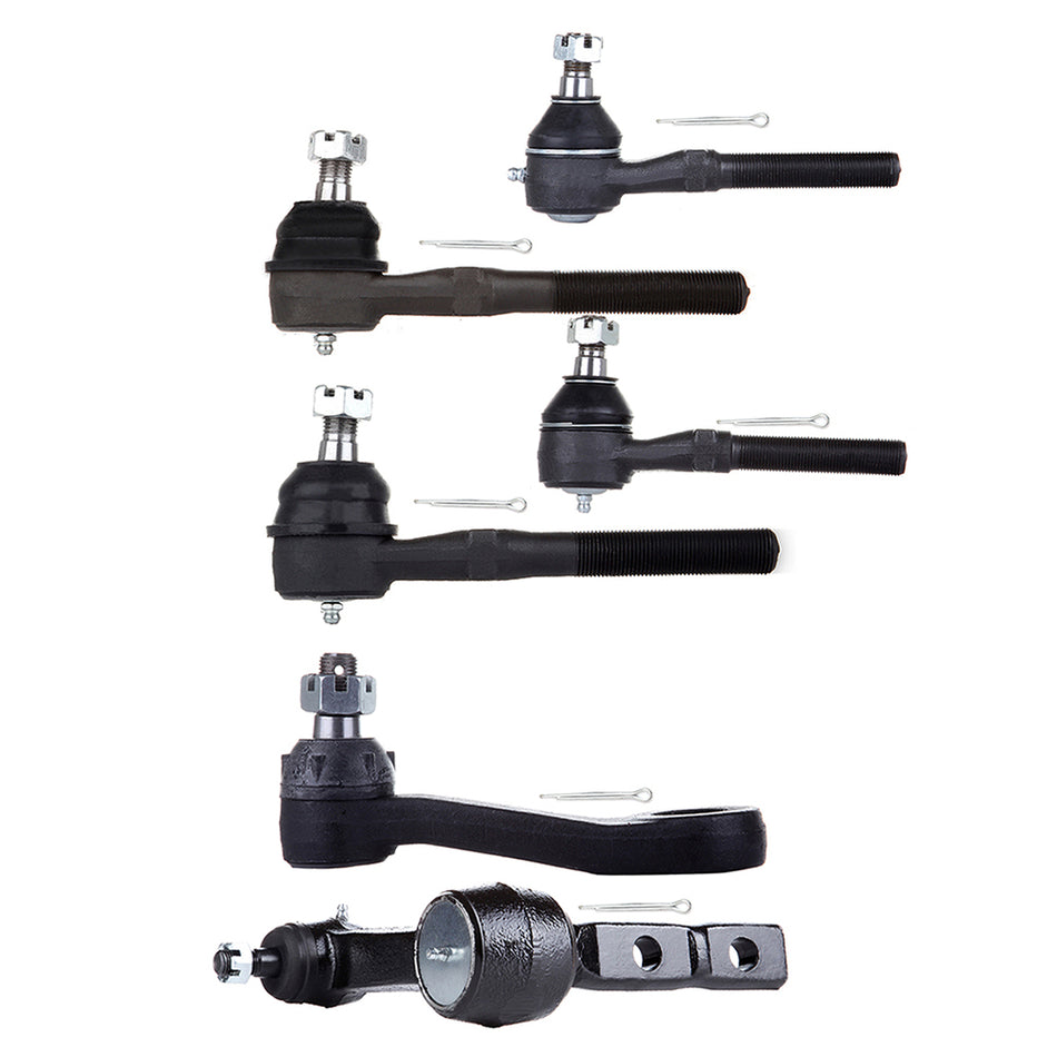 6pcs Front Tie Rod Ends Pitman Idler Arm For Ford F-150 Expedition Navigator