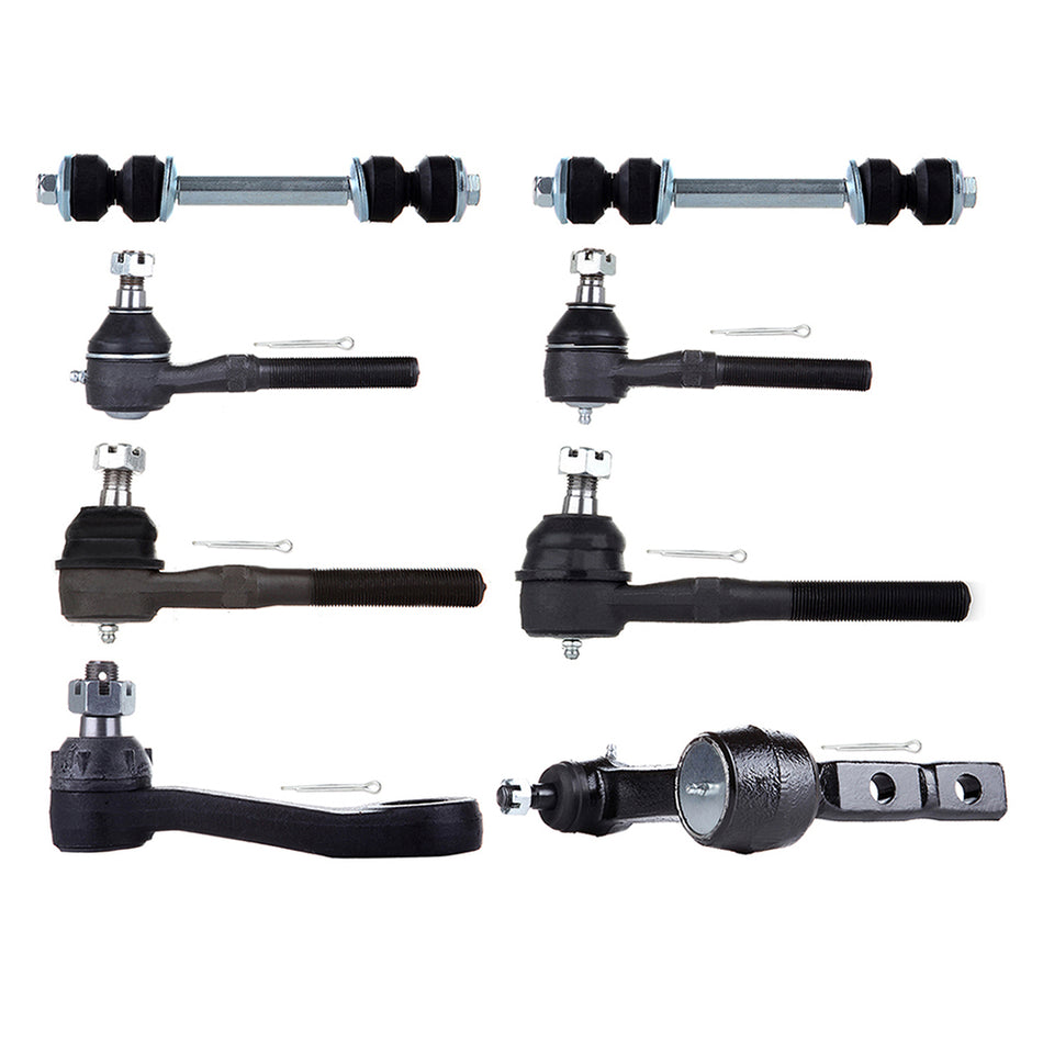 8pcs Front Tie Rod Ends Sway Bars For Ford F-150 Heritage F-250 1997-2004