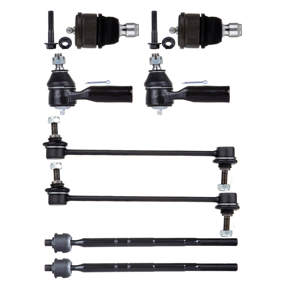Front Ball Joint Tie Rod Sway Bar Kit For 01-04 Ford Escape Mazda Tribute 8Pcs