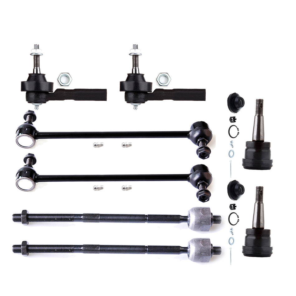 8x Sway Bars Ball Joints Tie Rod Ends For 2001 2002 03-2007 Dodge Grand Caravan