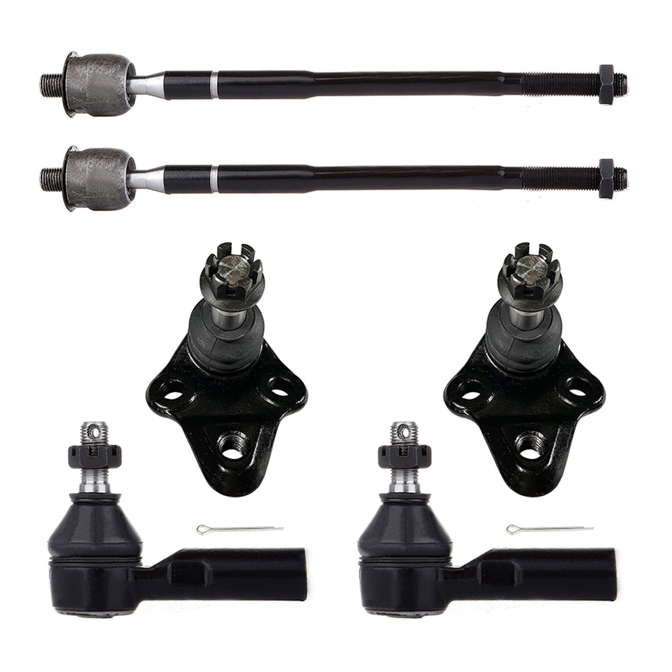 Front Ball Joints Tie Rod Ends For 98-02 Chevrolet Prizm 96-97 Geo Prizm