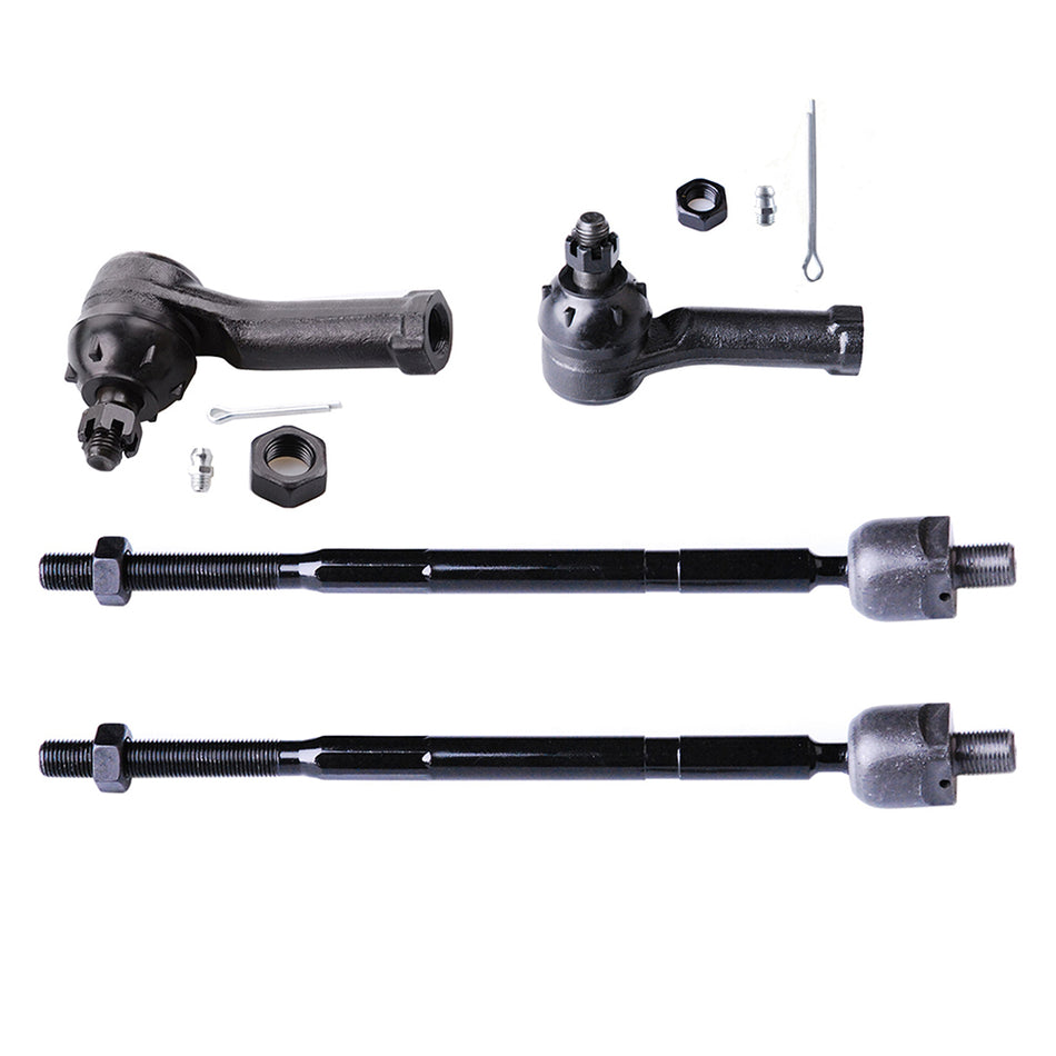 Front Inner Outer Tie Rod End For 98-10 Volkswagen Beetle 99-06 Volkswagen Golf