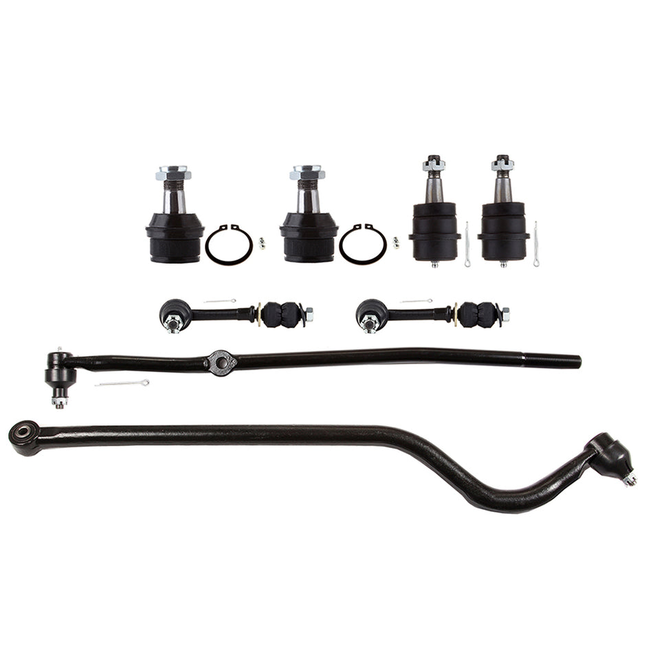 Front Ball Joints Tie Rods Sway Bars Kit For 98-99 Dodge Ram 1500 2500 8Pcs