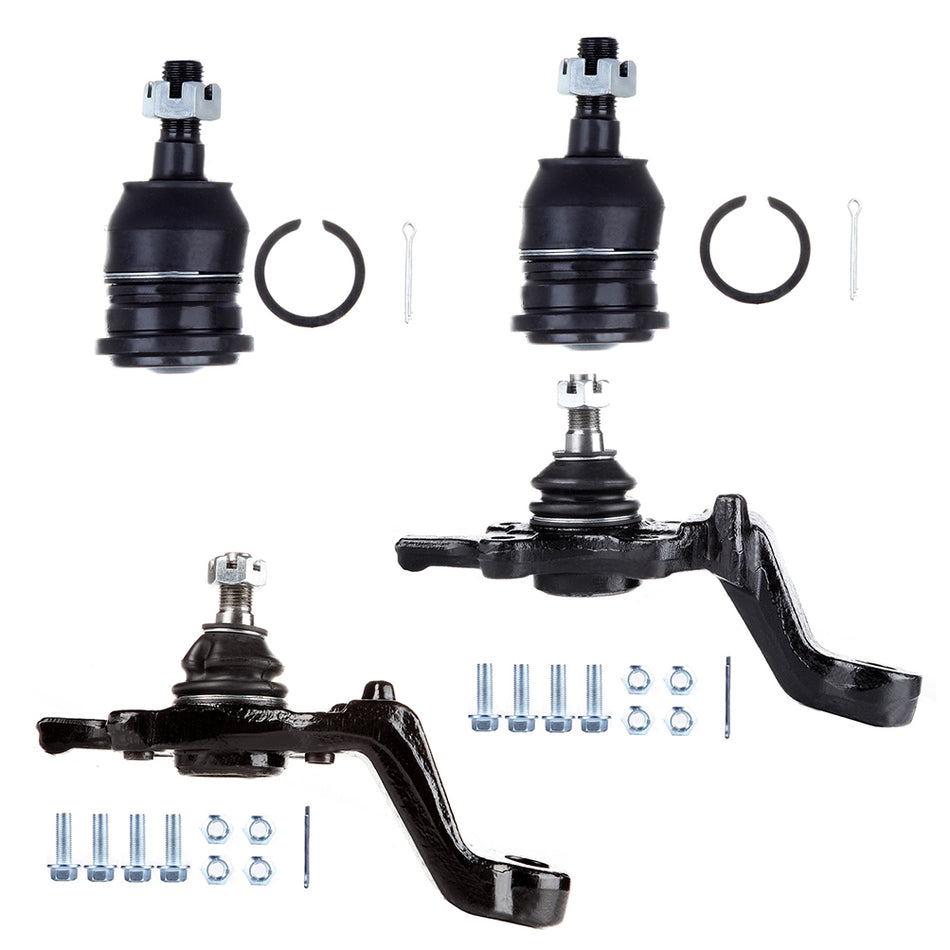 4pcs Upper Lower Ball Joints Suspension Kit For 1999-2003 2004 Toyota Tacoma 4WD