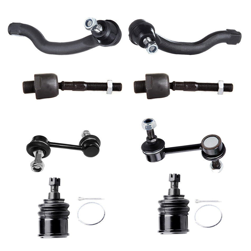 2008-2012 Honda Accord Front Lower Ball Joints Sway Bar Tie Rod End