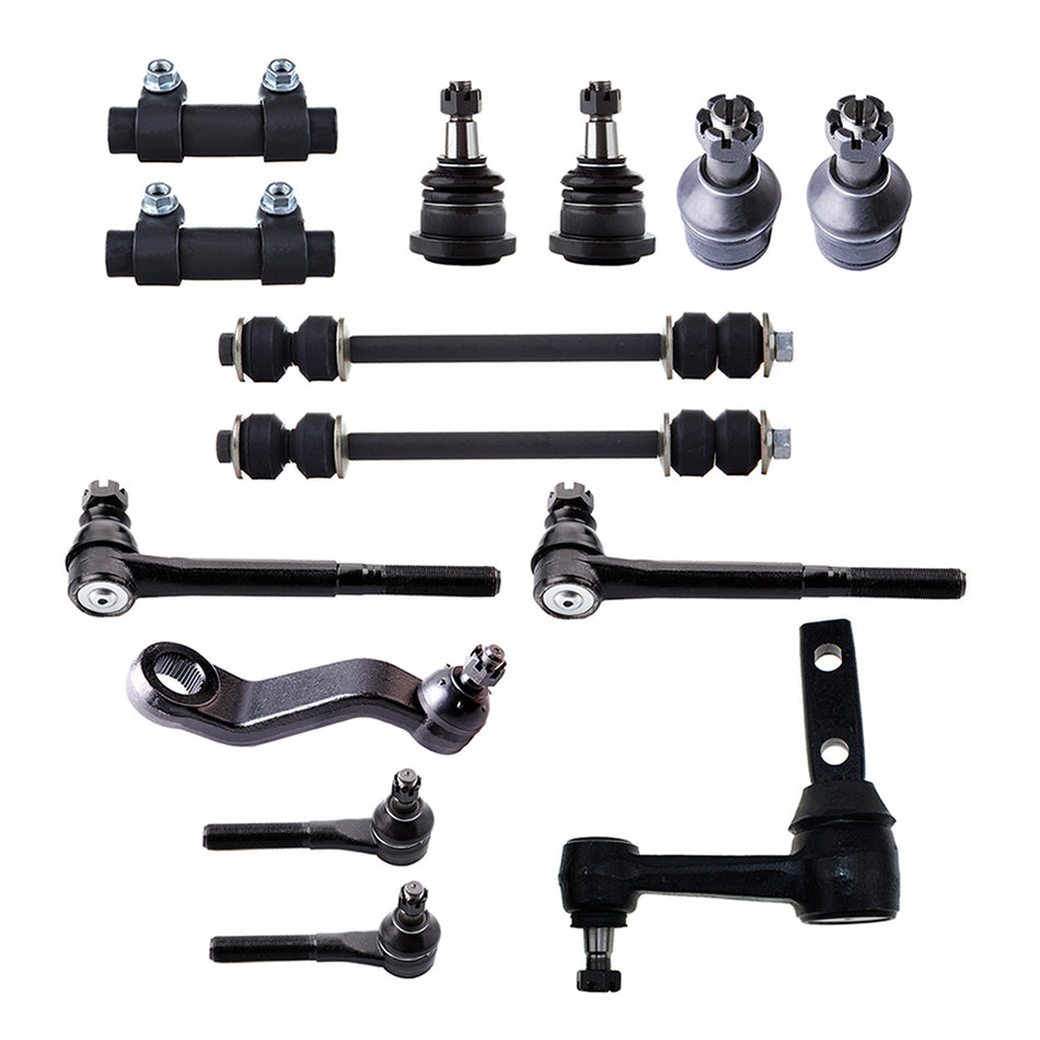 14Pcs For 1994-1999 Dodge Ram 3500 2WD Suspension Tie Rod Idler Arm Pitman Arm