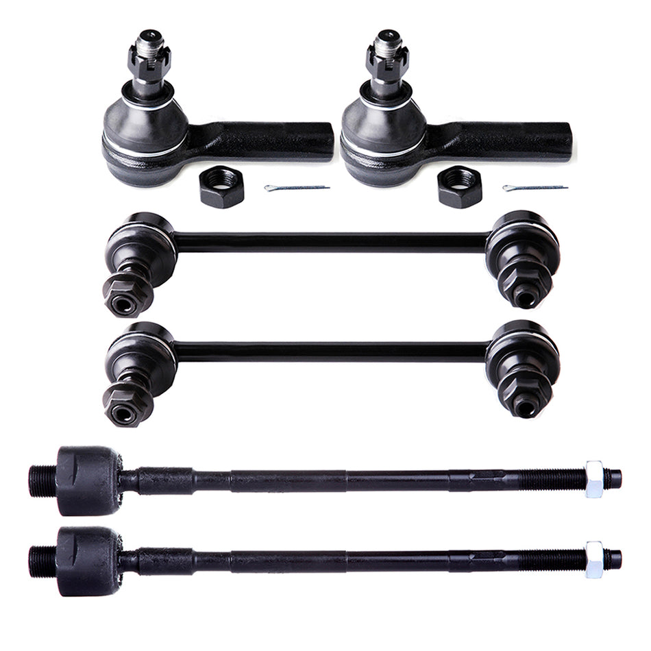 Front Steering Sway Bar Inner Outer Tie Rod End Suspension Kit For 1997-2003 QX4