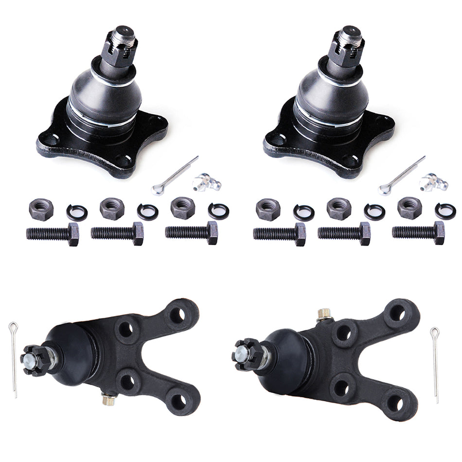 Steering Kit 4PCS Upper Lower Ball Joint Fits 1997-04 Mitsubishi Montero Sport