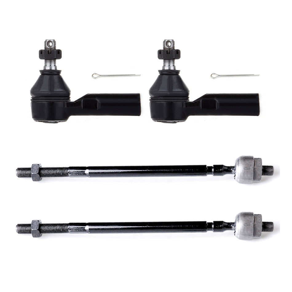 Front Tie Rod End Inner & Outer For 88-92 Toyota Corolla 89-92 Geo Prizm 4Pcs
