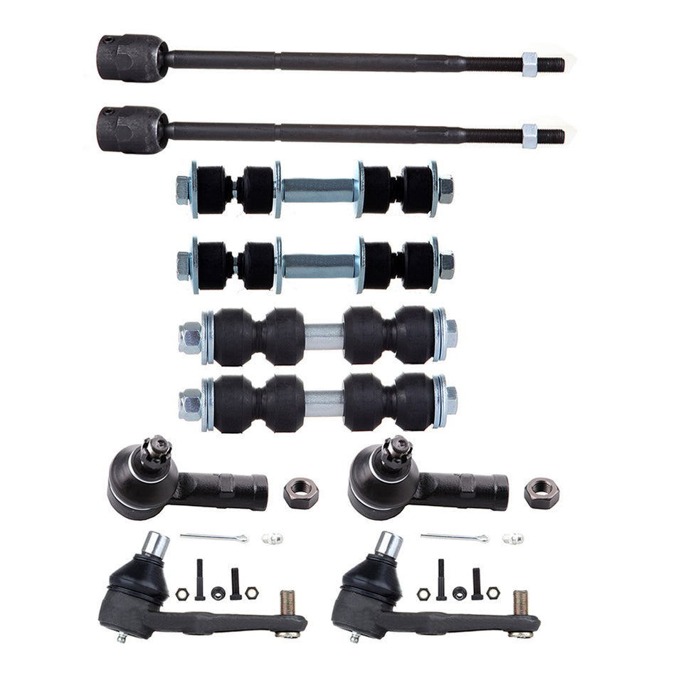 10pcs Front Tie Rod Ends Sway Bars For Chrysler 300 Dodge Charger Challenger