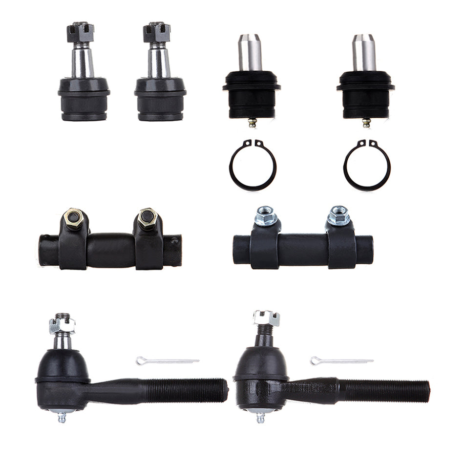 1989-1991 Ford Ranger Front Upper Lower Ball Joint Kit Tie Rod End 8 Pcs