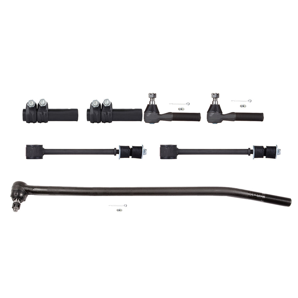 7pcs For 1992-1996 1997 Ford F-350 4WD Inner Outer Tie Rod Ends Sway Bar Links