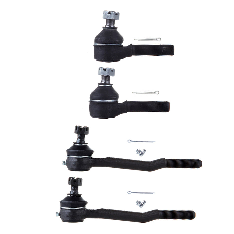 Front Tie Rod End Inner & Outer 4Pcs For 86-95 Toyota 4Runner Toyota Pickup