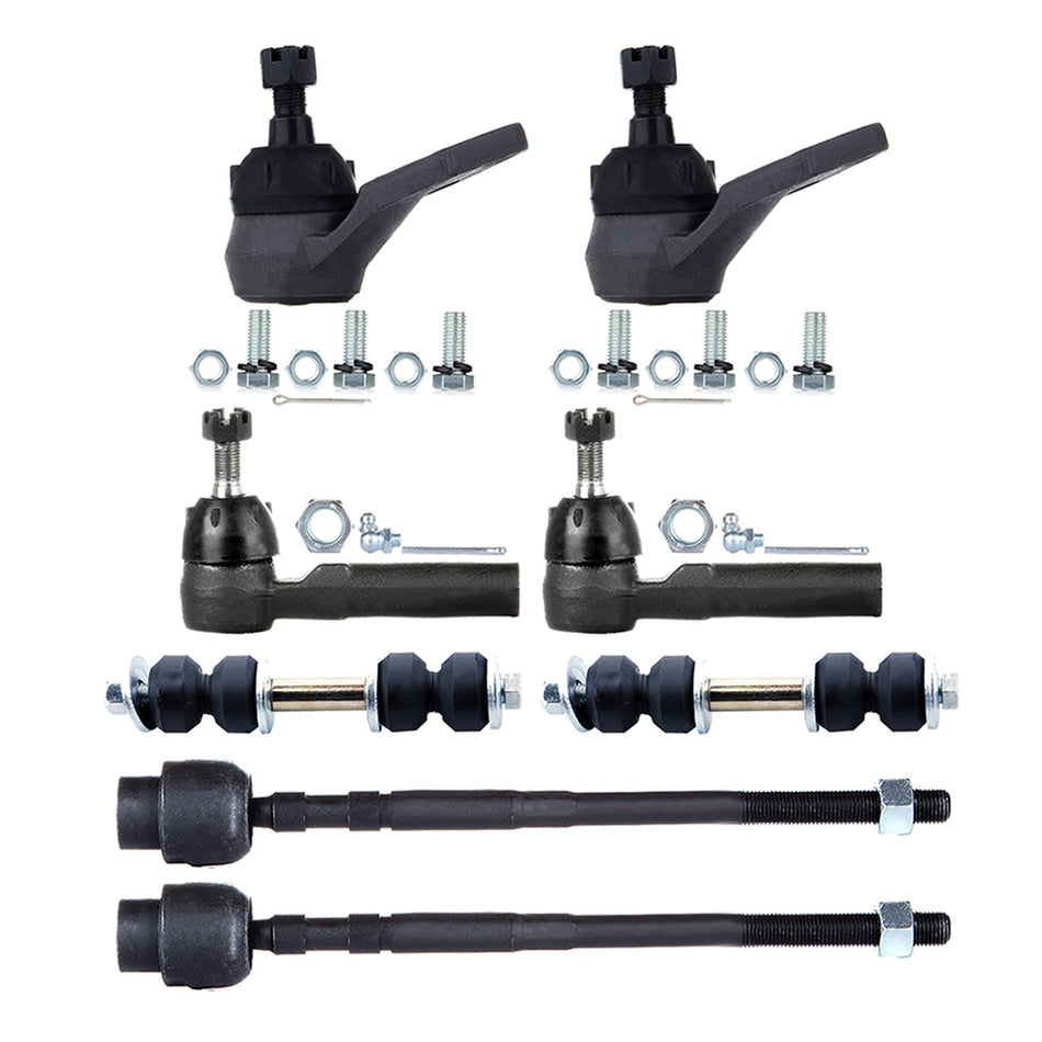 Front Lower Ball Joints Steering Sway Bar Tie Rod End For 1985-90 Buick Electra