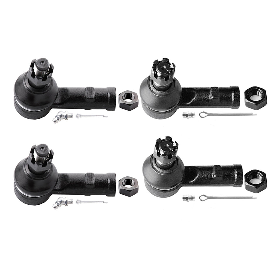 Front Inner & Outer Tie Rod End Link For Isuzu Rodeo Amigo Pickup Trooper