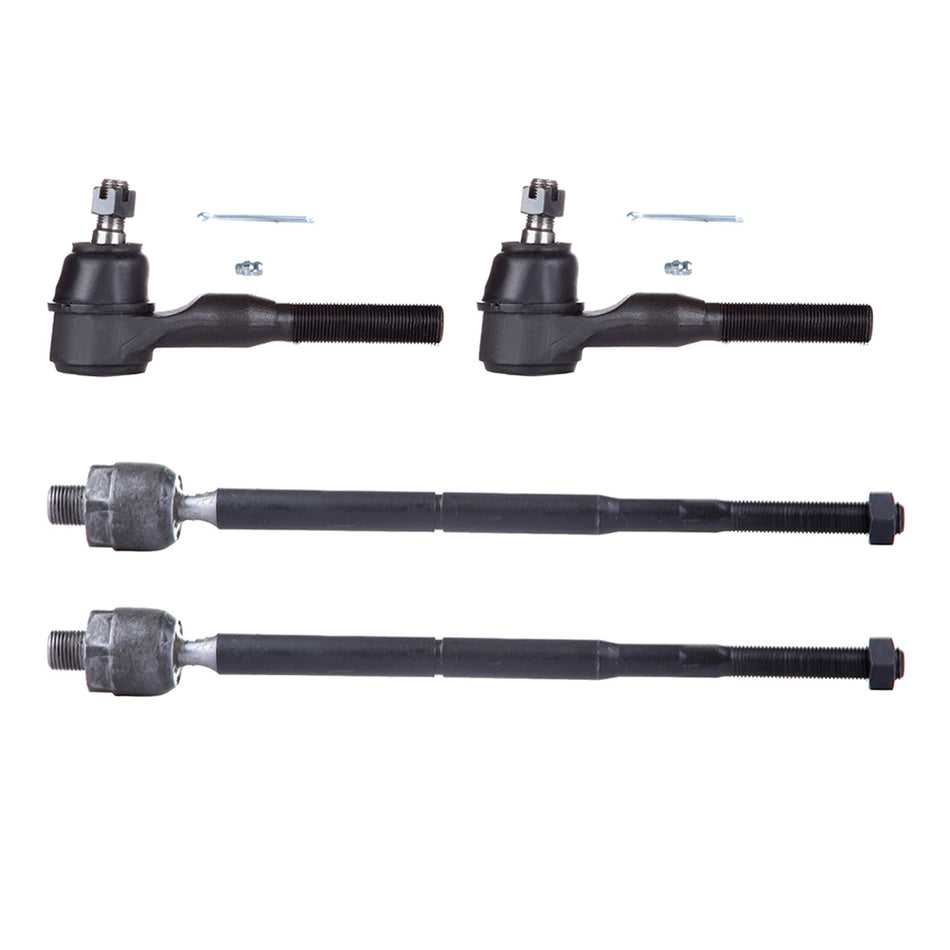 Front Side Inner Outer Tie Rod Ends For 05-10 Chrysler 300 08-10 Dodge Challenger