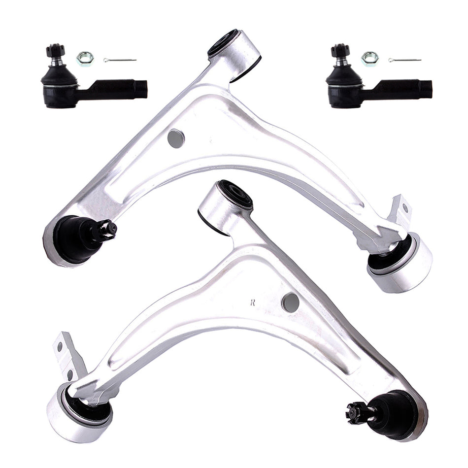Front Control Arms Ball Joint Tie Rods Kit For 02-06 Nissan Altima 04-08 Maxima 4Pcs