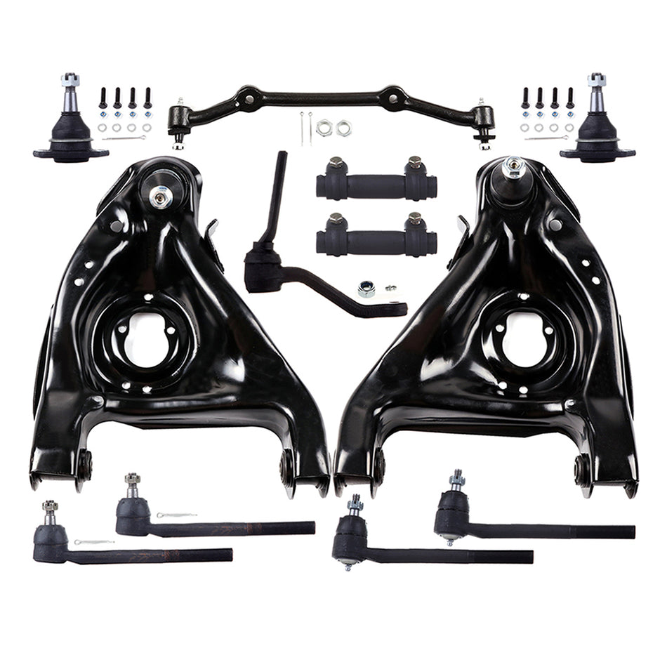 Suspension Kit Control Arms Tie Rods For 96-05 Chevrolet Blazer 96-01 GMC Jimmy