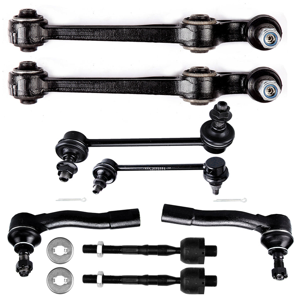 Set Of 8 Fits 2003-2007 Mazda 6 Front Rear Control Arm And Ball Joint Tie Rod