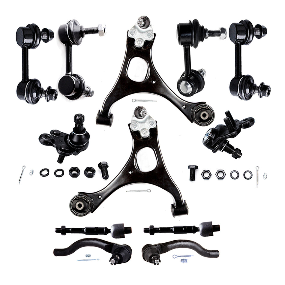 12pc Front Rear Control Arms Sway Bars Suspension Kit For 06-2010 11 Honda Civic
