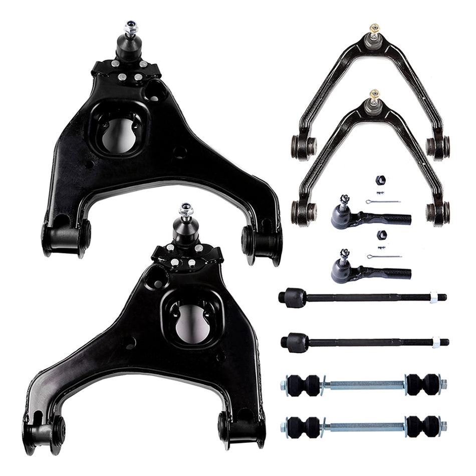 Front Control Arm Tie Rod Sway Bar For 99-06 Chevrolet Silverado 1500 GMC Sierra 1500 10Pcs