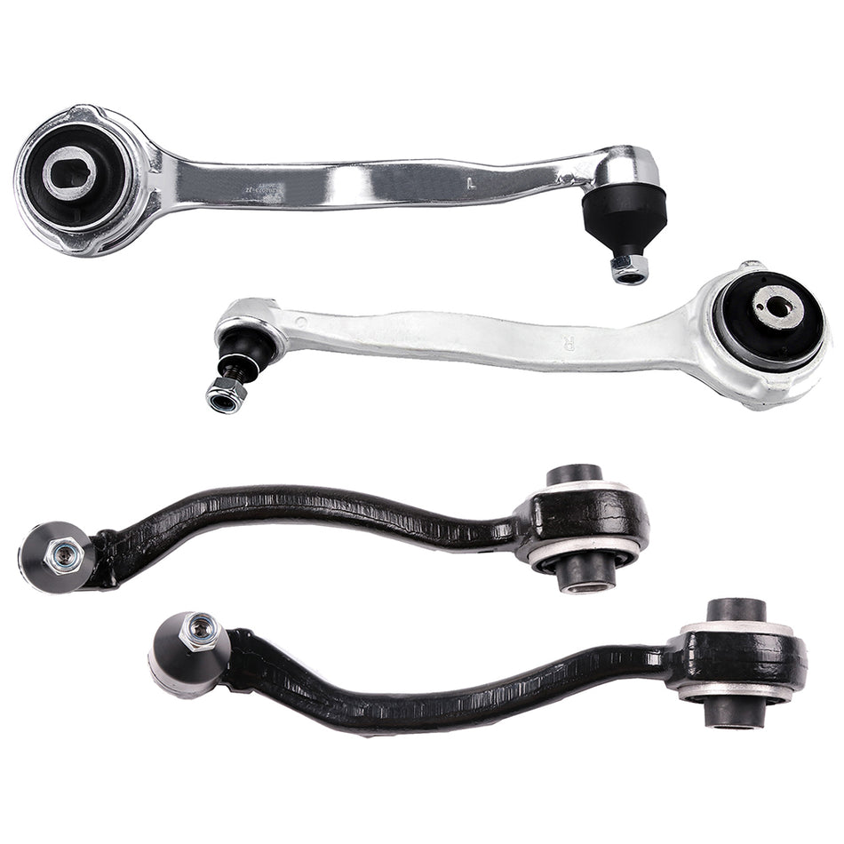 4pcs For 2001 2002-2007 08 Benz Front Upper Forward Lower Rearward Control Arms