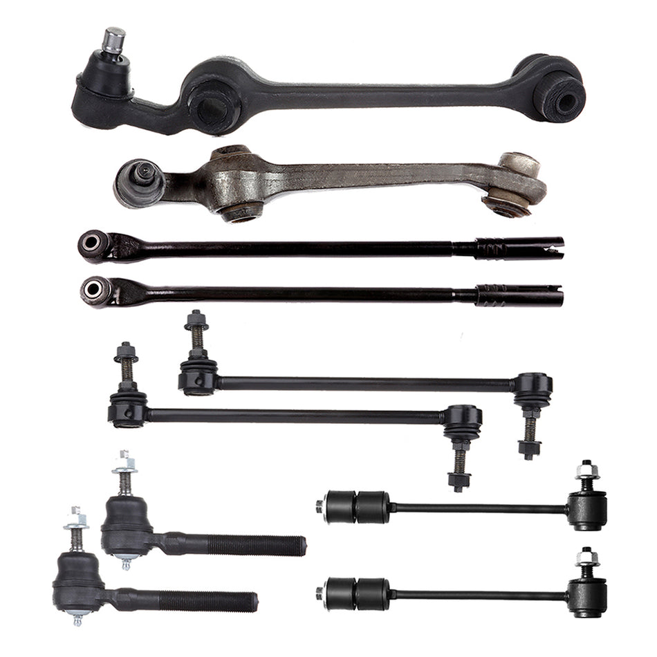 10pcs Front Control Arms Tie Rod Ends For Chrysler 300M Concorde Dodge Intrepid