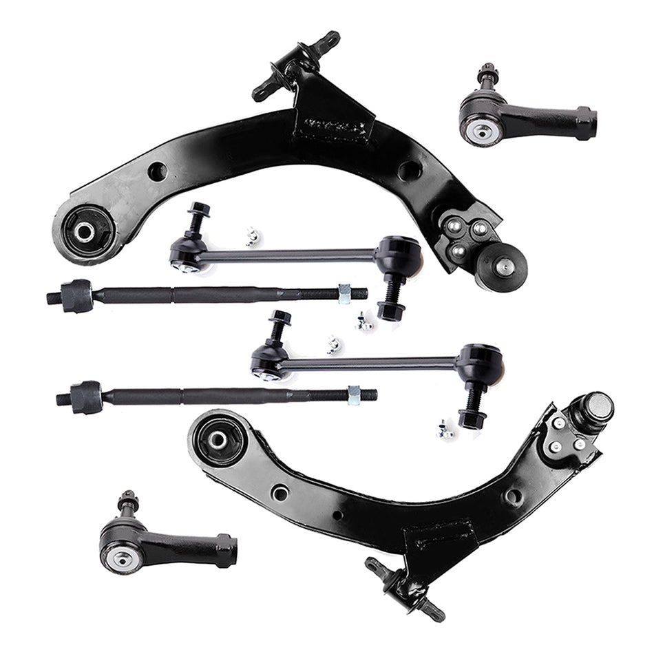 Front Control Arms Tie Rod Ends Sway Bars For 07-08 Pontiac G5 Chevrolet HHR 8Pcs