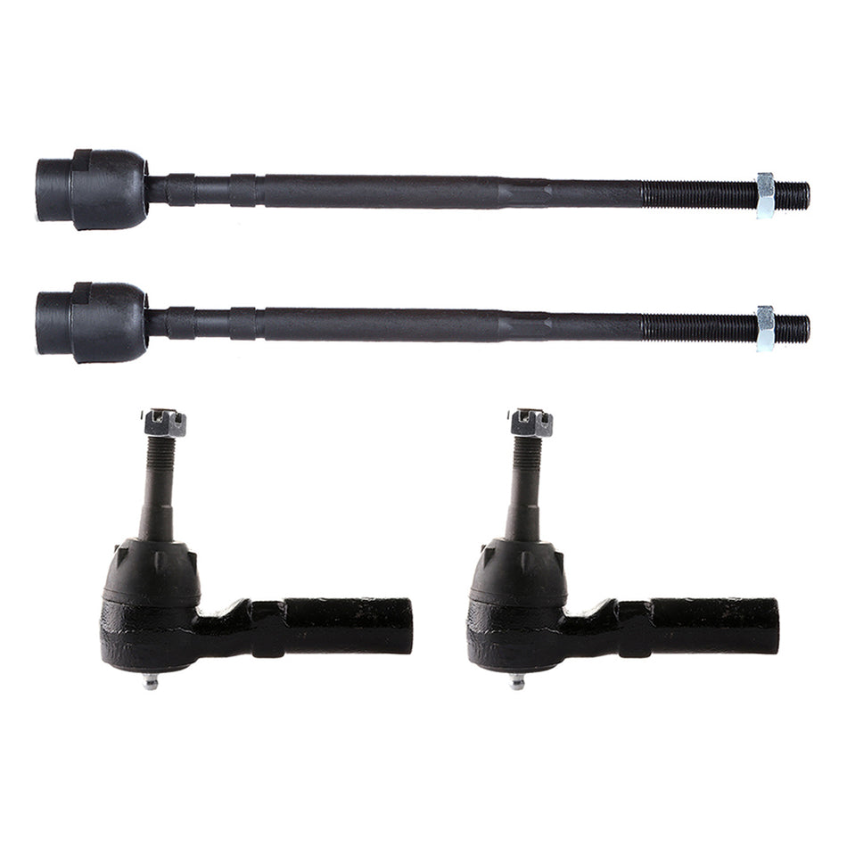 4PCS Front Inner Outer Tie Rod Links Steering For 88-96 Pontiac Grand Prix