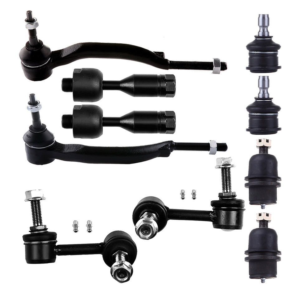 Front Tie Rod Ball Joints 10Pcs For 2002 GMC Envoy Chevrolet Trailblazer EXT