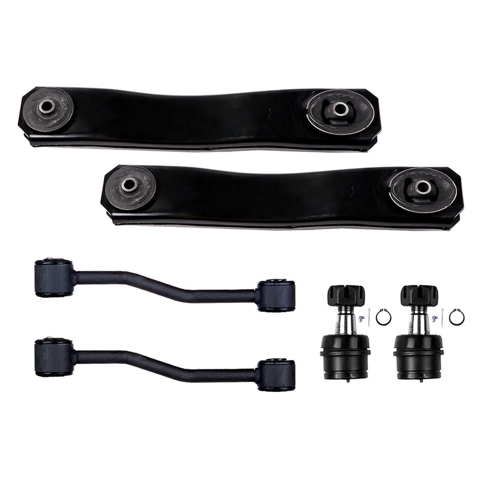6pc Front Control Arms Ball Joints Sway Bars For 1999-2004 Jeep Grand Cherokee