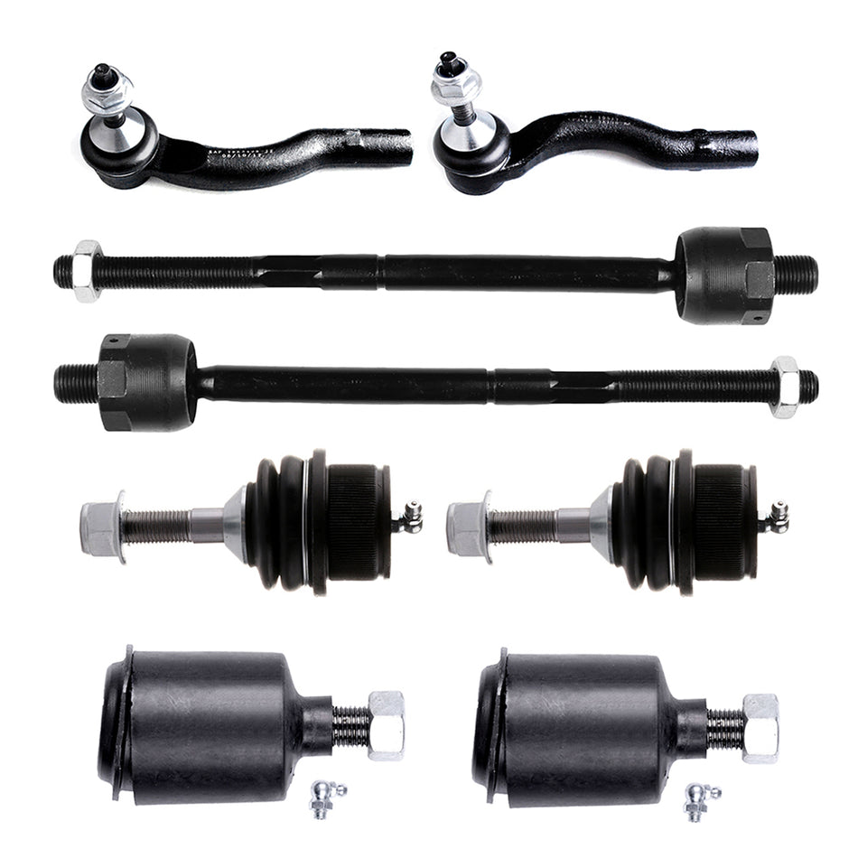 Front Lower Upper Ball Joints Steering Tie Rod End For 03-05 Ford Crown Victoria