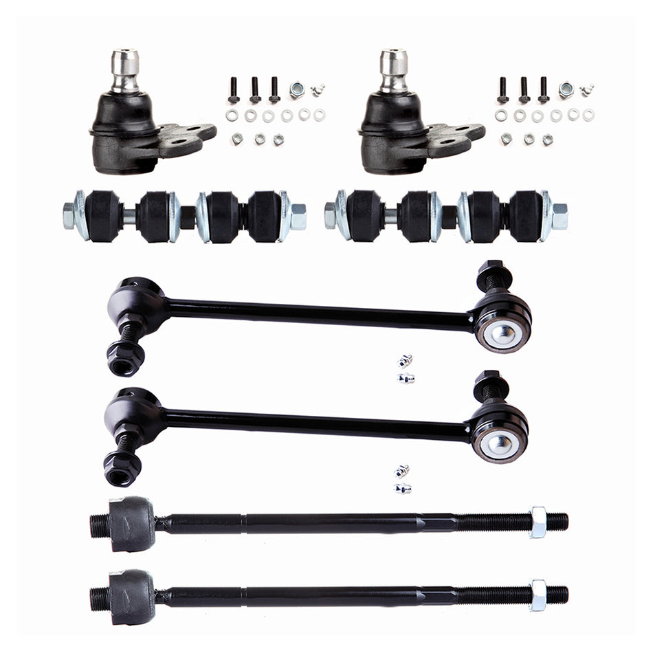 Front Lower Ball Joints Steering Sway Bar Tie Rod End For 2001-2002 Saturn L100