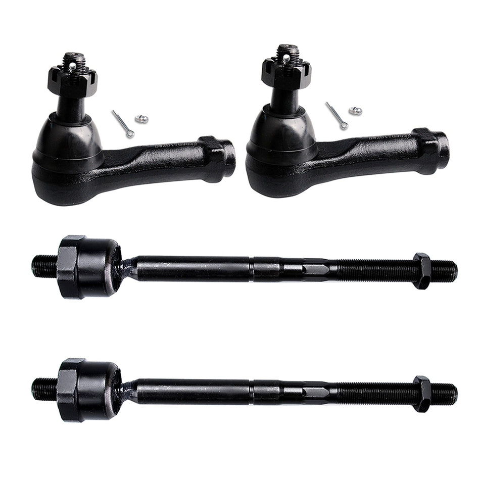 Front Steering Inner & Outer Tie Rod End Suspension For 2004-2009 Dodge Durango