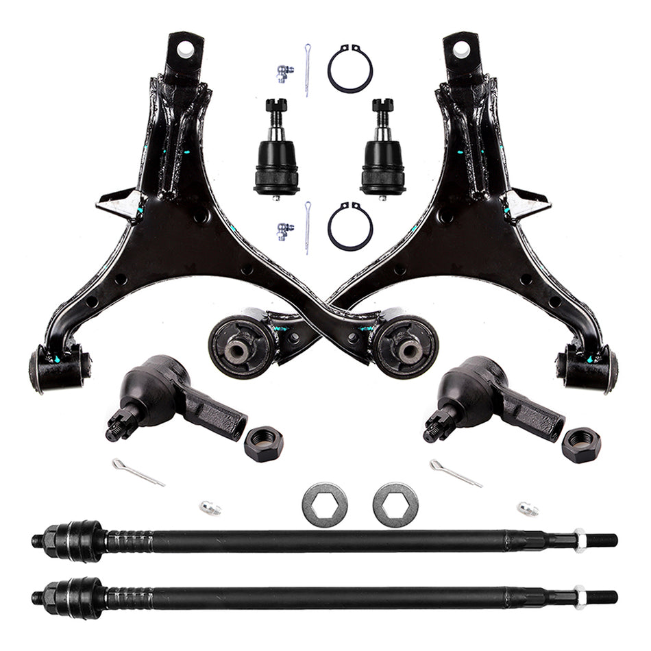 Front Lower Control Arm And Ball Joint Tie Rod End For 2002 03-2006 Honda CR-V