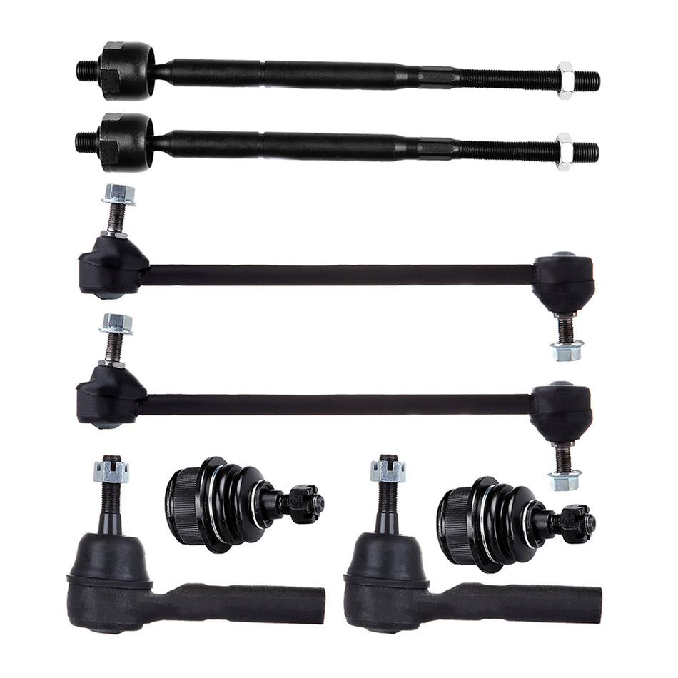 Front Lower Ball Joints Steering Sway Bar Tie Rod End For 09-10 Chrysler Sebring 09-10 Dodge Avenger