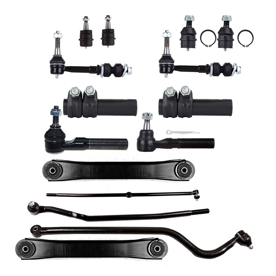 15pcs For 2000-2001 Dodge Ram 1500 Complete Front Suspension Kit Control Arm